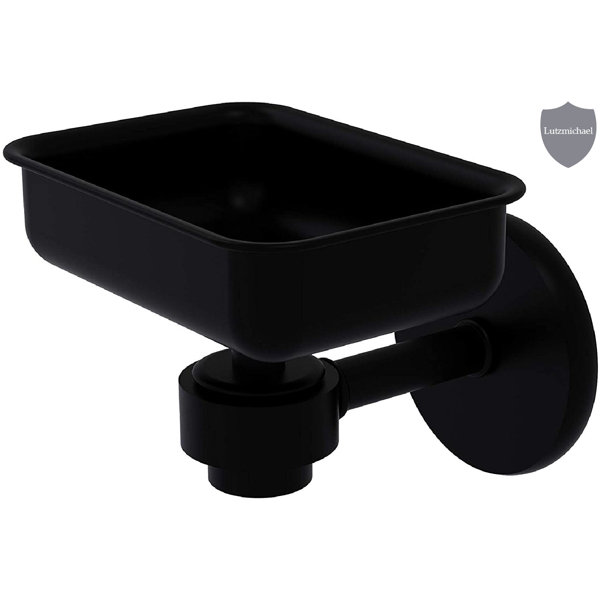 Rebrilliant Wall Mounted Soap Dish,Matte Black. Wayfair
